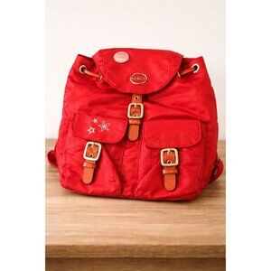 Vintage American Girl Red Backpack | Youth Travel Bag | Star Patch | AG